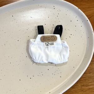 White rabbit logo overalls
