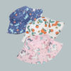 Wholesale Korean New Cute Cartoon Pattern Baby Hat Children's Spring and Summer Outdoor Sunscreen Sun Hat 52cm Basin Hat