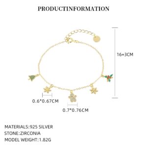 L1259_Colored Zirconium_14K Yellow Plated_16+3CM / 925 silver