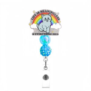 Blue bead rainbow cat