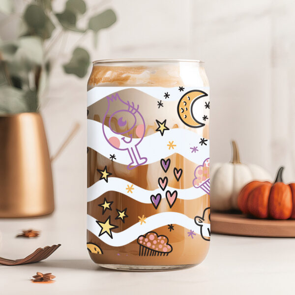 Wholesale Uv Transfer Sticker Glass Cup Crystal Label Crystal Sticker Cross-Border Exclusive for 16oz Glass Cup Special Sticker 23Cmx11Cm