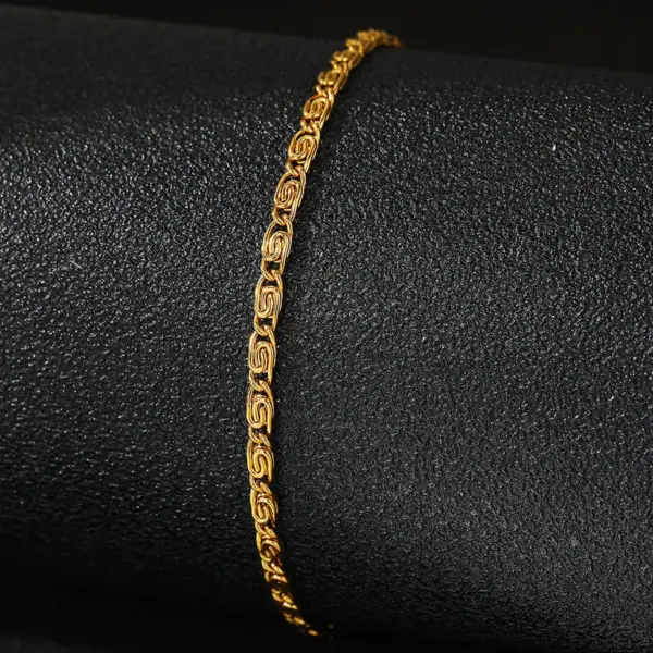 Basic Modern Style Classic Style Geometric Solid Color 304 Stainless Steel Stainless Steel Bracelets In Bulk