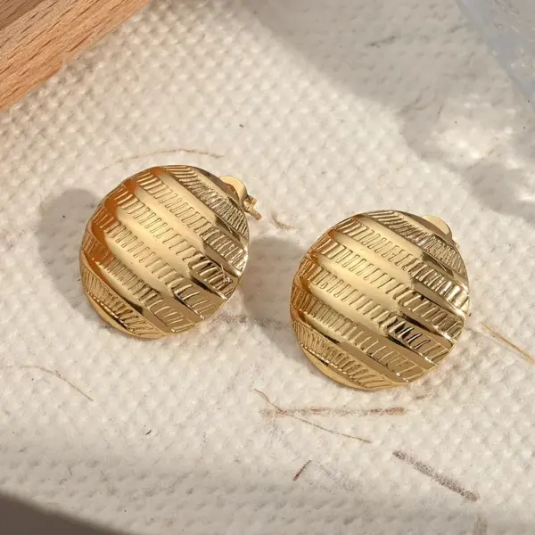 Electroplating Golden Plated Octopus Round Starfish 304 Stainless Steel Casual Simple Style Polishing Plating Earrings