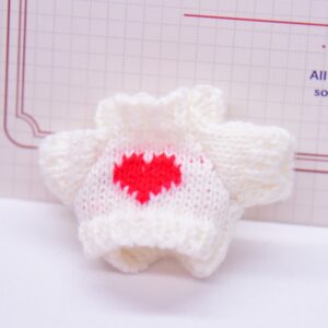 white with heart / 5.5cm