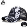 Wholesale Cross-border AliExpress Amazon ebay new black and white horizontal cross net cap baseball cap Women's sun hat B986