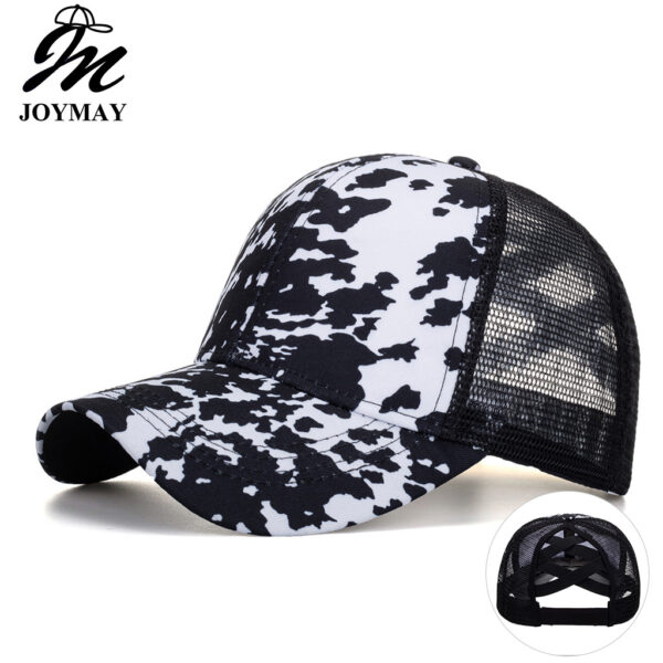 Wholesale Cross-border AliExpress Amazon ebay new black and white horizontal cross net cap baseball cap Women's sun hat B986