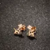 Wholesale PVD Coated 18K Gold Real Gold Plated Giraffe 304 Stainless Steel Cute Waterproof Non Tarnish Ear Studs