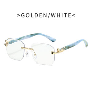 Transparent porcelain blue legs