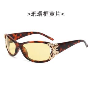 Tortoiseshell frame yellow slices