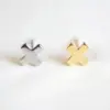 Wholesale PVD Coated 14K Gold Real Gold Plated Cross Stainless Steel Waterproof Non Tarnish Earrings