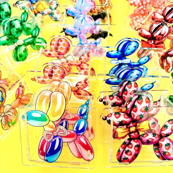 Wholesale New Balloon Dog Acrylic Pen Holder/Box - Popular Cross-Border TK US Region Stationery Storage and Decoration DIY with 10cm