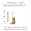 oly-bcba48485206190e5afc8000fcdc62da Wholesale Cute cat keychain, acrylic round ring accessories, 2D flat double-sided printing pendant