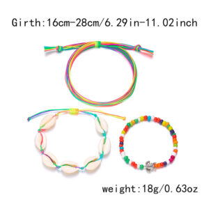 Colorful three-piece set