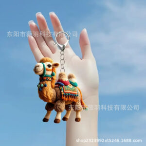Wholesale Acrylic Creative Camel Hanging Decoration Keychains
