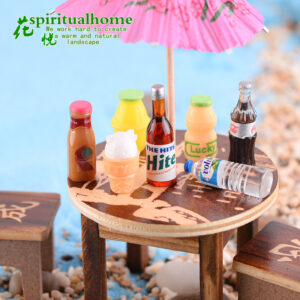 Wholesale Yangle bottle milk Cola resin crafts mini fleshy small ornaments Jewelry pendant parent-child gifts