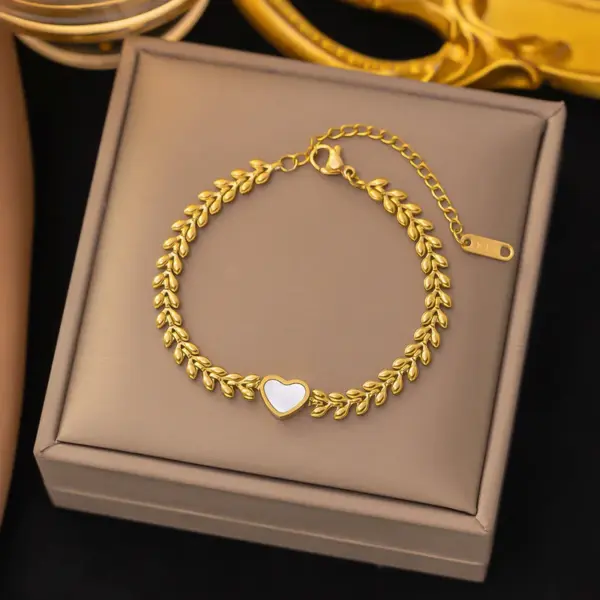 Wholesale Non-Fading Titanium Steel Bracelet New New Fashion Geometric Pattern Women's Luxury Wrist Jewelry