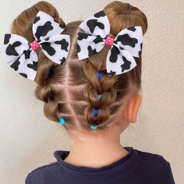 oly-bce26e71c507c422671a02847eecfb78 Wholesale Cow Pattern Bow Hairpins pular Kidsren's Bow Hair