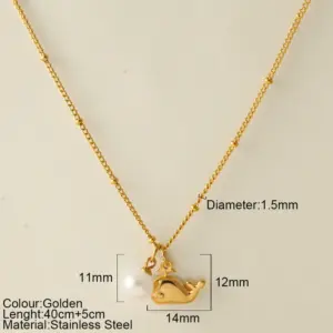 Imitation Pearl Dolphin 25210