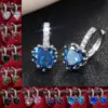 oly-bce9f27a989bcc05d3f42c5da2f4268d Wholesale Fashion Geometric Diamond Copper Artificial Gemstones Earrings