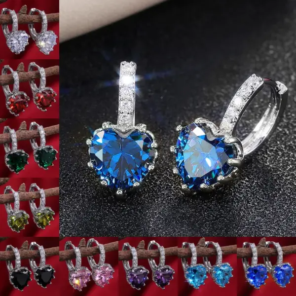 oly-bce9f27a989bcc05d3f42c5da2f4268d Wholesale Fashion Geometric Diamond Copper Artificial Gemstones Earrings