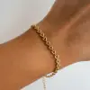 oly-bcf10d35fb0d4d8cffb8c4b65582ebbf Wholesale Jewelry Elegant Heart Shape Solid Color 304 Stainless Steel Chain Jewelry Set