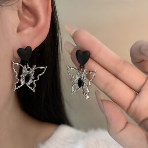 E1143-2 black heart hollow butterfly