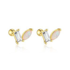 E4684-gold/pair / 925 silver