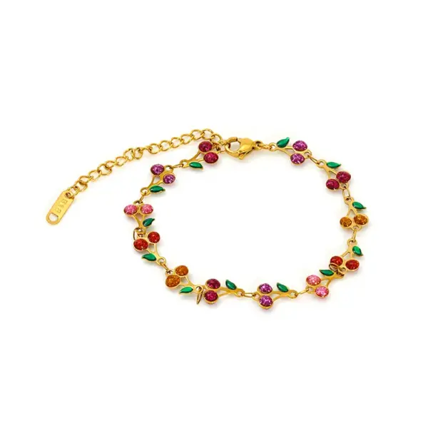 IG Style Cherry 304 Stainless Steel Bracelets In Bulk
