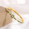 Wholesale PVD Coated Real Gold Plated Heart Shape 304 Stainless Steel Casual Simple Style Classic Style Waterproof Non Tarnish 304 Stainless Steel Bangle