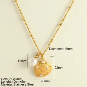 Imitation Pearl Shell 25175