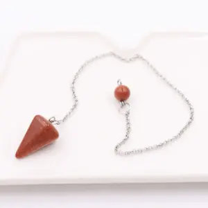 Sands / Tapered Natural Stone + Silver White Chain