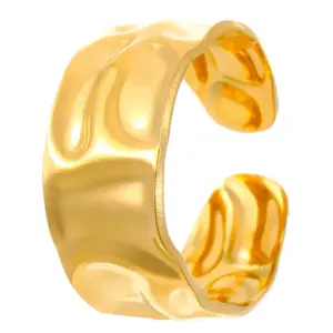 18k real gold corrugated 10181