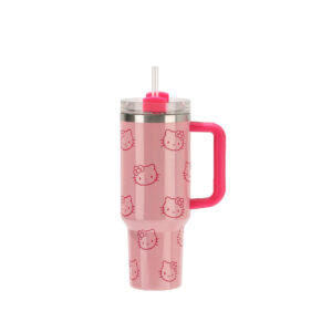 Pink kt cat (rainbow paint) / 40oz