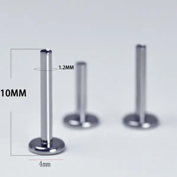 1 Piece Titanium Alloy Simple Style Lip Rings Solid Color Ion Plating (IP) Lip Rings Ear Cartilage Rings & Studs