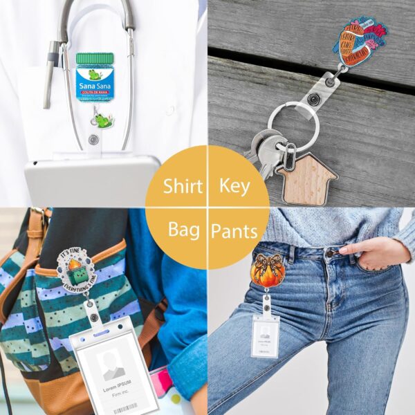 Wholesale Acrylic Nurse Fun Badge Scroll (Retractable)