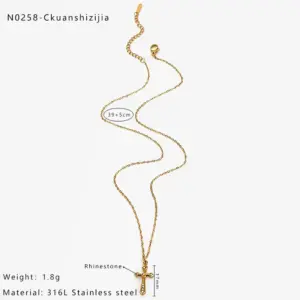 Less Diamond Cross / One Size / N0258