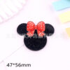 Wholesale New Loose Powder Cartoon Mickey Head Bow Bag Accessories Acrylic Pin Cute DIY Patch Accessories