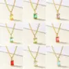 Wholesale 304 Stainless Steel Geometric PVD Coated 18K Real Gold Plated Elegant Classic Style Cable Chain Pendant Necklace