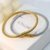 Wholesale Basic Classic Style Geometric Solid Color Stainless Steel Plating Bracelets