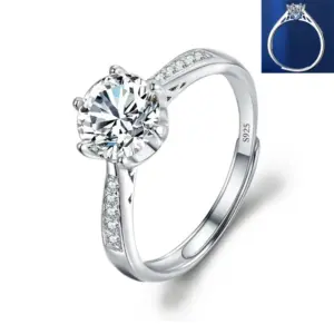 Luxury Ring 1 Carat / Adjustable Opening
