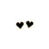 PVD Coated Real Gold Plated Heart Shape Titanium Steel Casual Simple Style Waterproof Non Tarnish Ear Studs