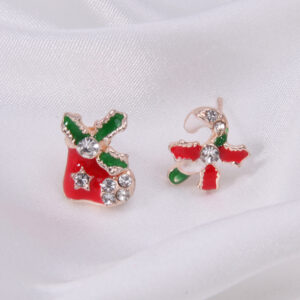 48. Asymmetric stud earrings