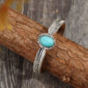 Wholesale Bohemian vintage style open bracelet with synthetic turquoise