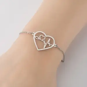 Heart ECG / Steel Color