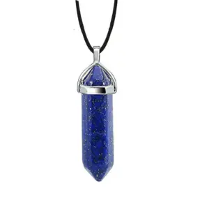 Lapis Lazuli + Leather Rope