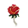 Wholesale Romantic Pin Flower Alloy Inlay Artificial Pearls Rhinestones Women'S Brooches