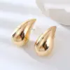 PVD Coated 14K Gold Plated Solid Color 304 Stainless Steel Vacation Waterproof Non Tarnish Ear Studs