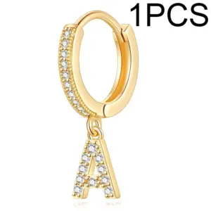 Single Alphabet Letter Earrings a