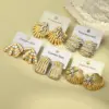 Wholesale PVD Coated Real Gold Plated 18K Gold Starfish Coral Shell 304 Stainless Steel Casual Elegant Vintage Style Waterproof Non Tarnish Earrings