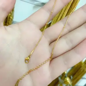 Snake Bones Chain Clip Beads [40 5] / Gold